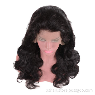 Factory Wholesale Frontal Human Hair Full Closure Orange Lace Front Body Wave Wig